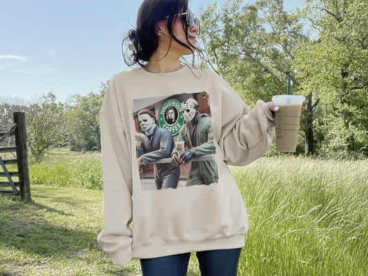 Halloween Coffee Crewneck Sweatshirt