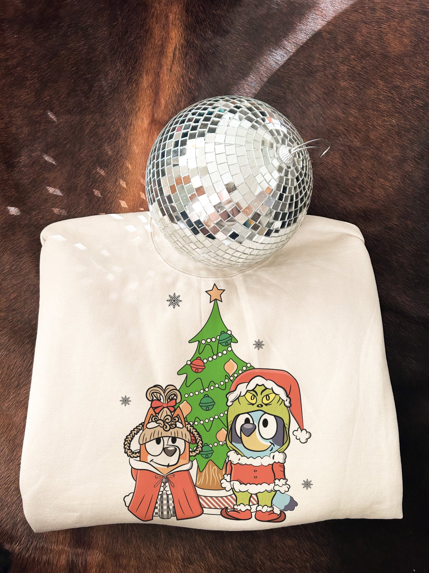 Bluey Christmas Crewneck Sweatshirt