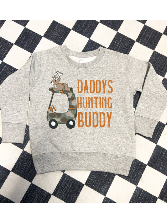 Daddys Hunting Buddy Toddler Crewneck