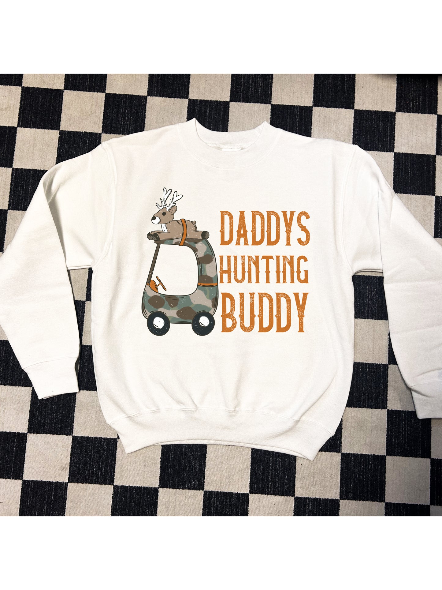 Daddys Hunting Buddy Youth Crewneck