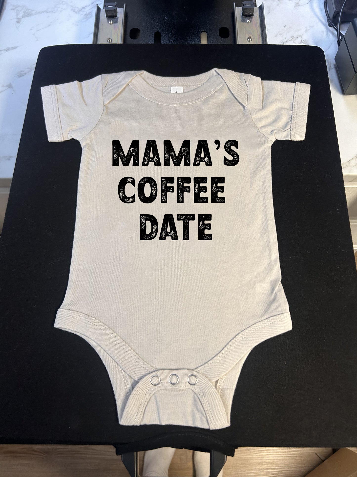 Mama's Coffee Date Onesie