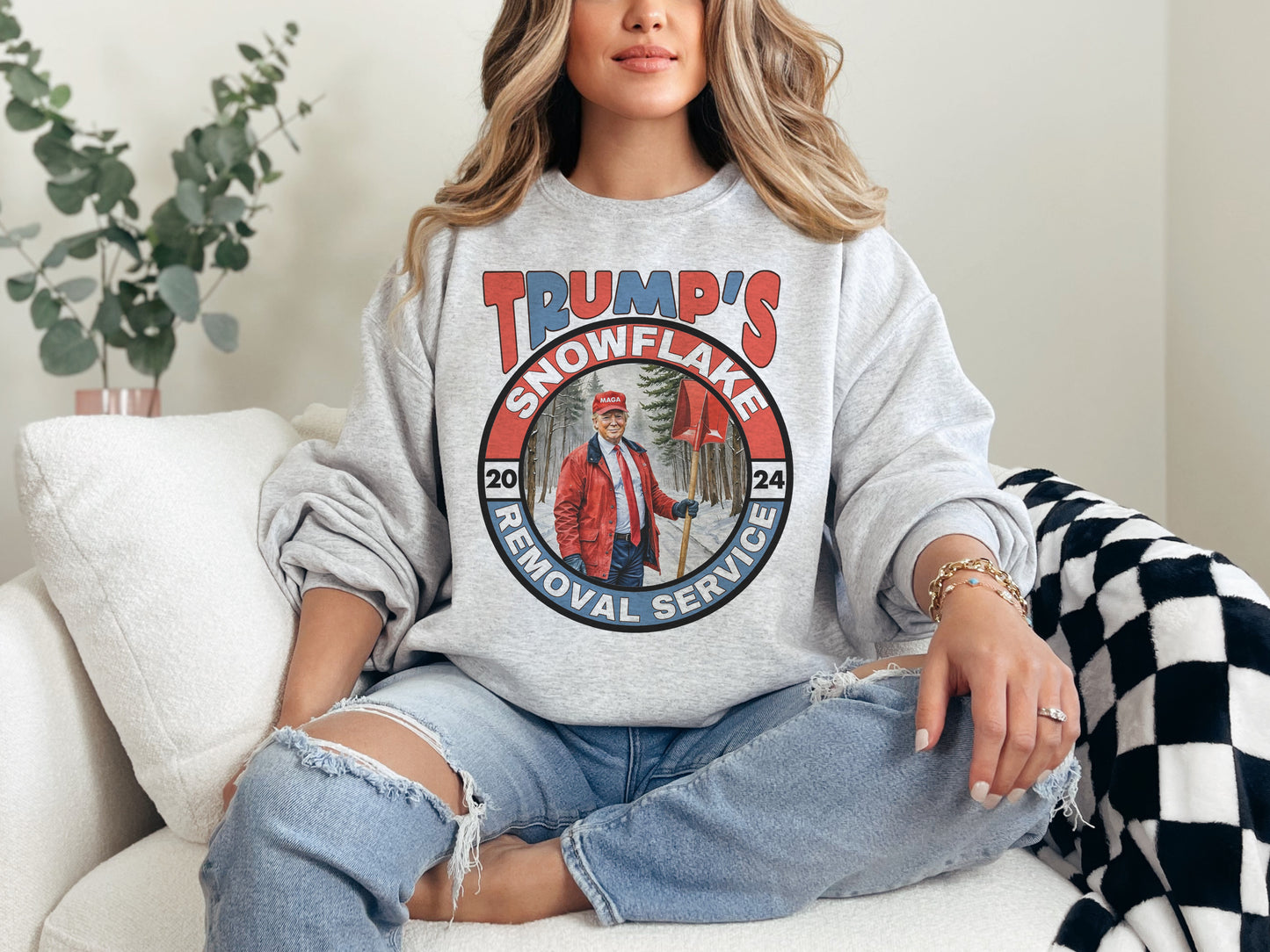 Trump Snowflake Removal Crewneck Sweatshirt