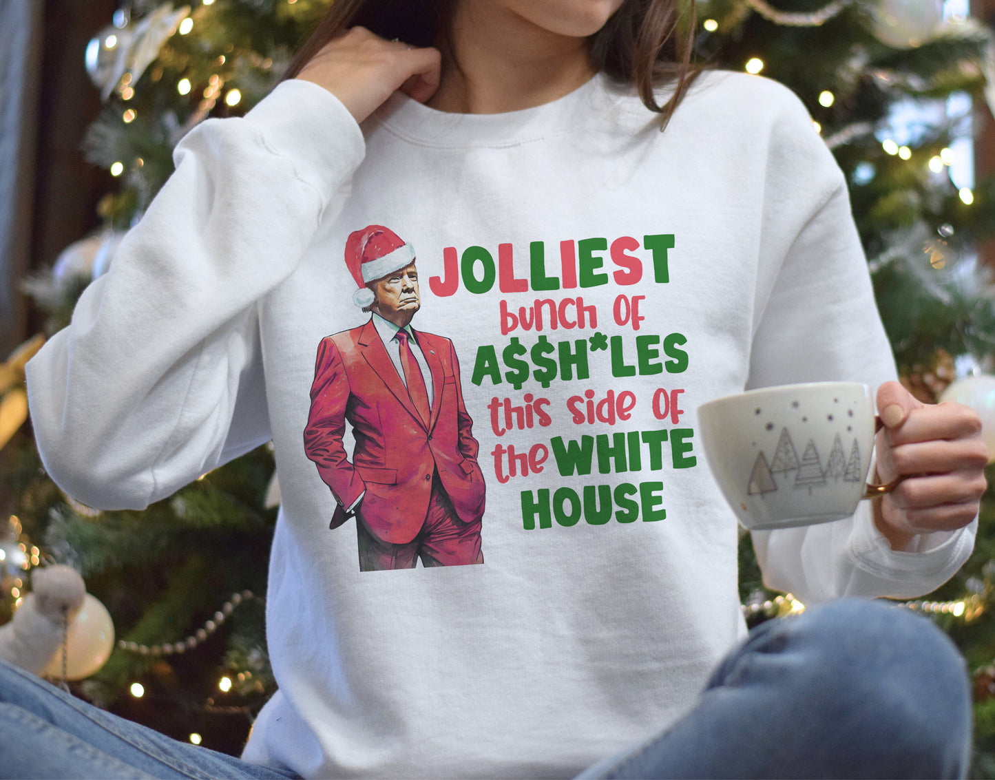 Jolliest Bunch Trump Crewneck Sweatshirt