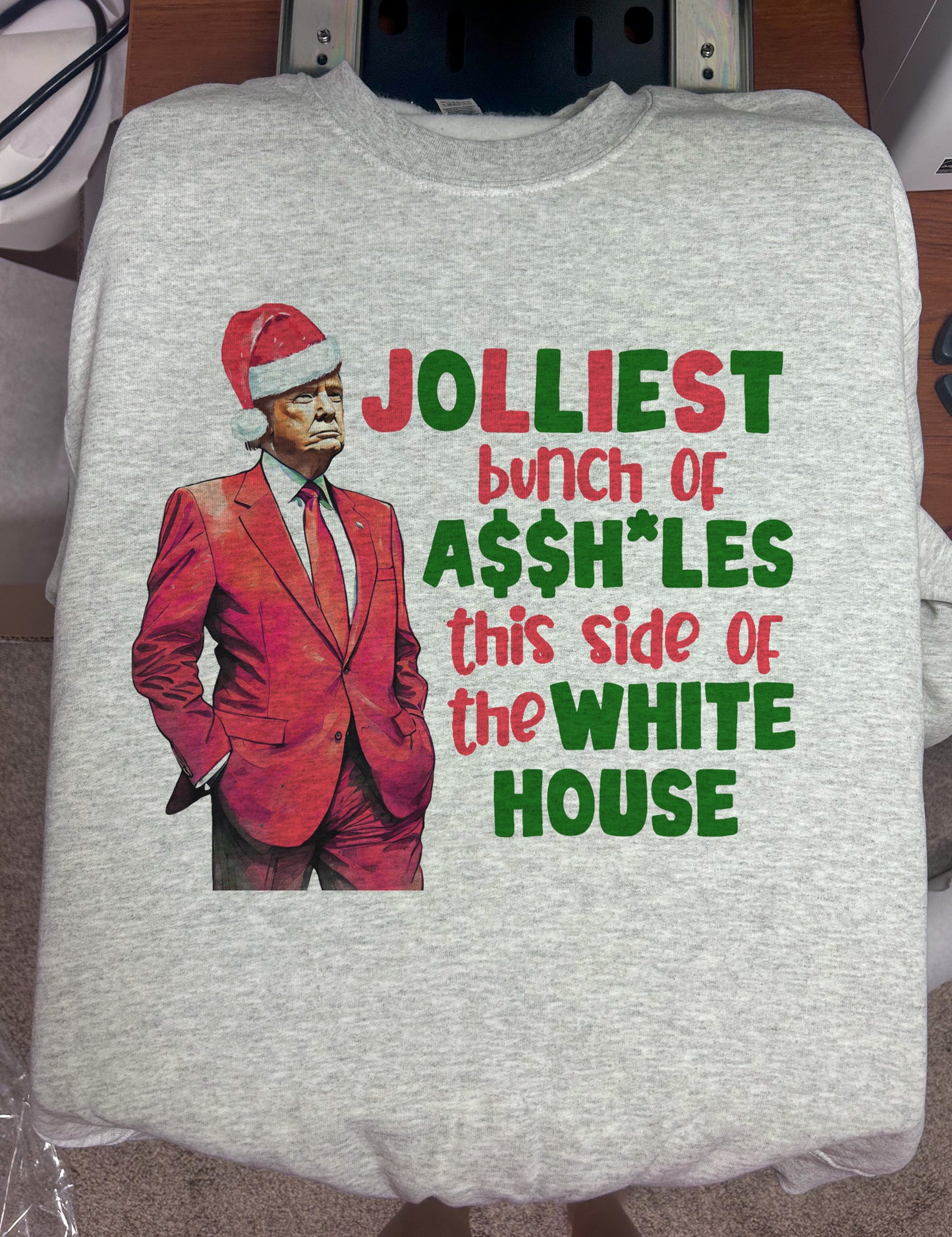 Jolliest Bunch Trump Crewneck Sweatshirt