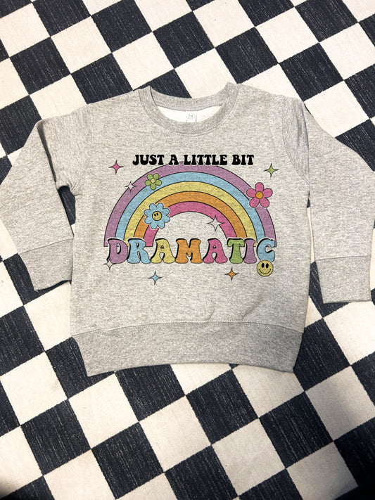 Little Bit Dramatic Toddler Crewneck