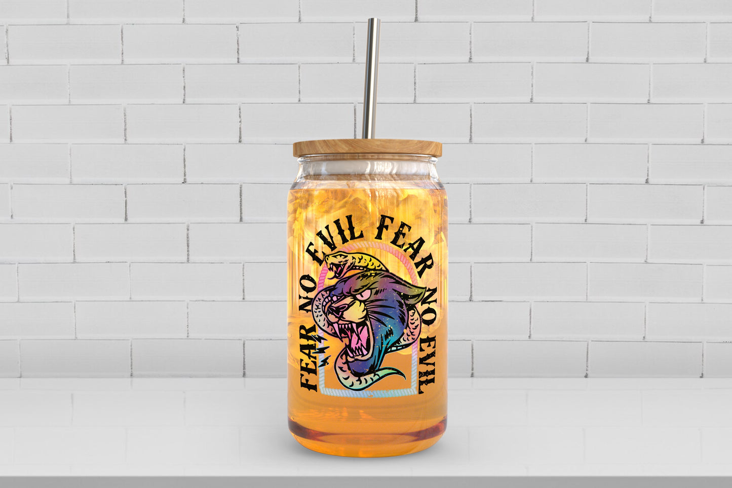 Fear No Evil Glass Can