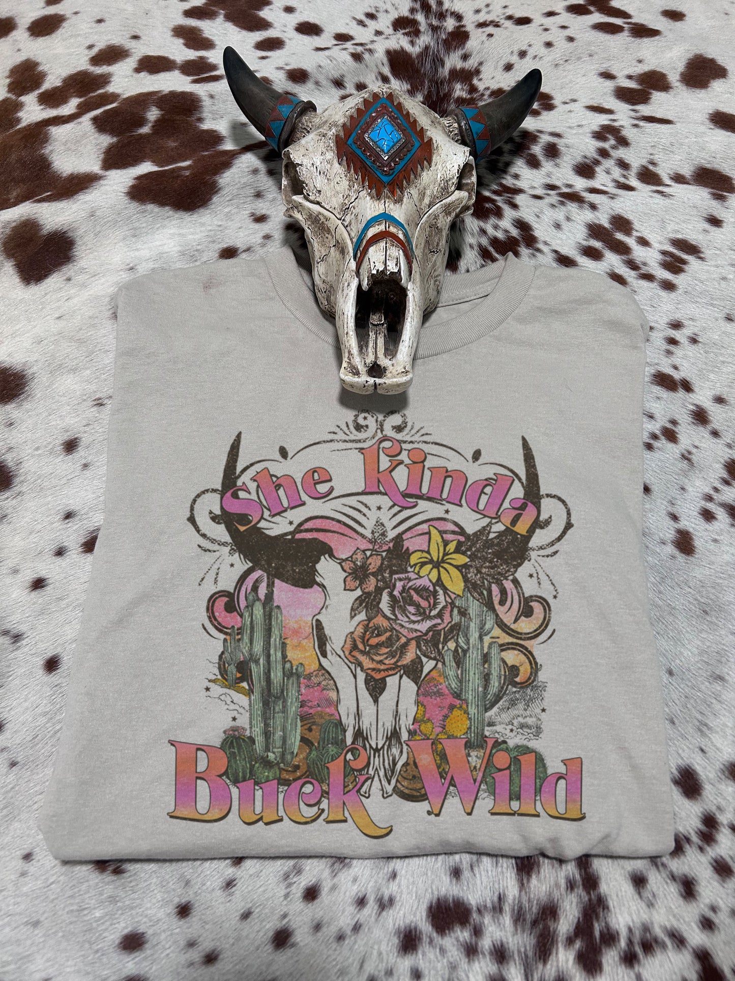 She Kinda Buck Wild Tee