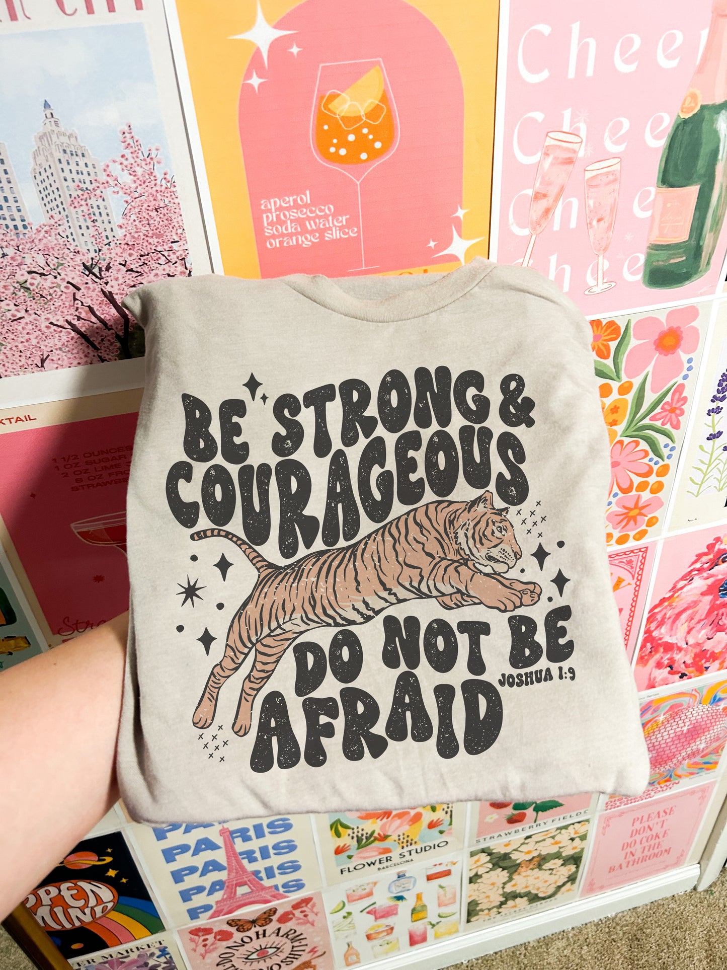 Be Strong And Courageous Tiger Tee