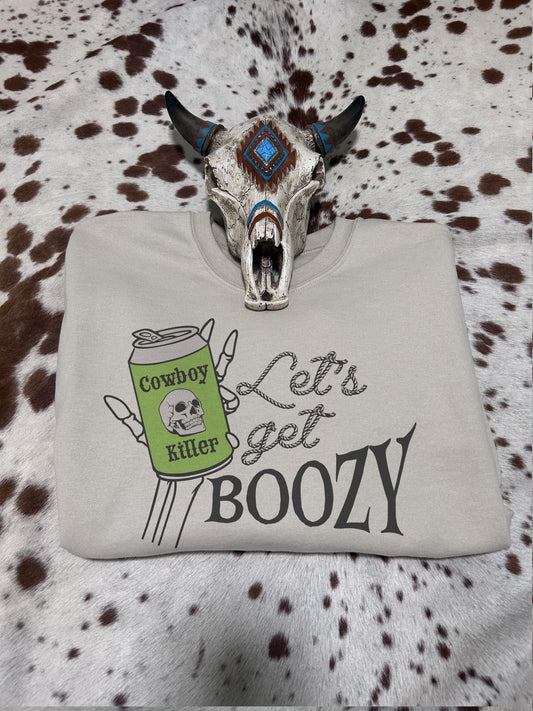 Let’s Get Boozy Crewneck Sweatshirt