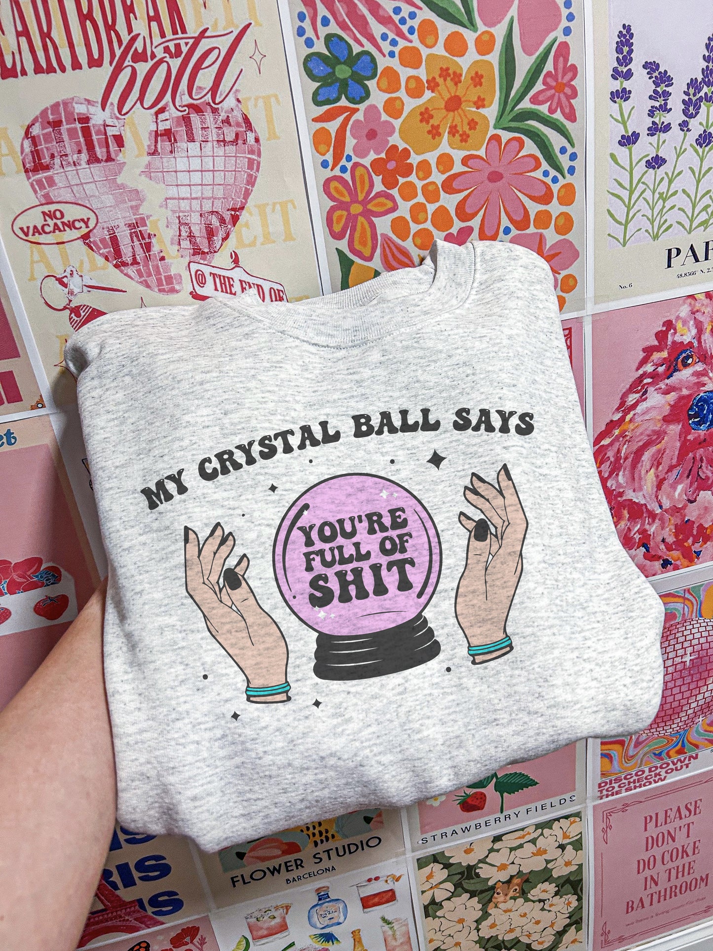 Crystal Ball Crewneck Sweatshirt