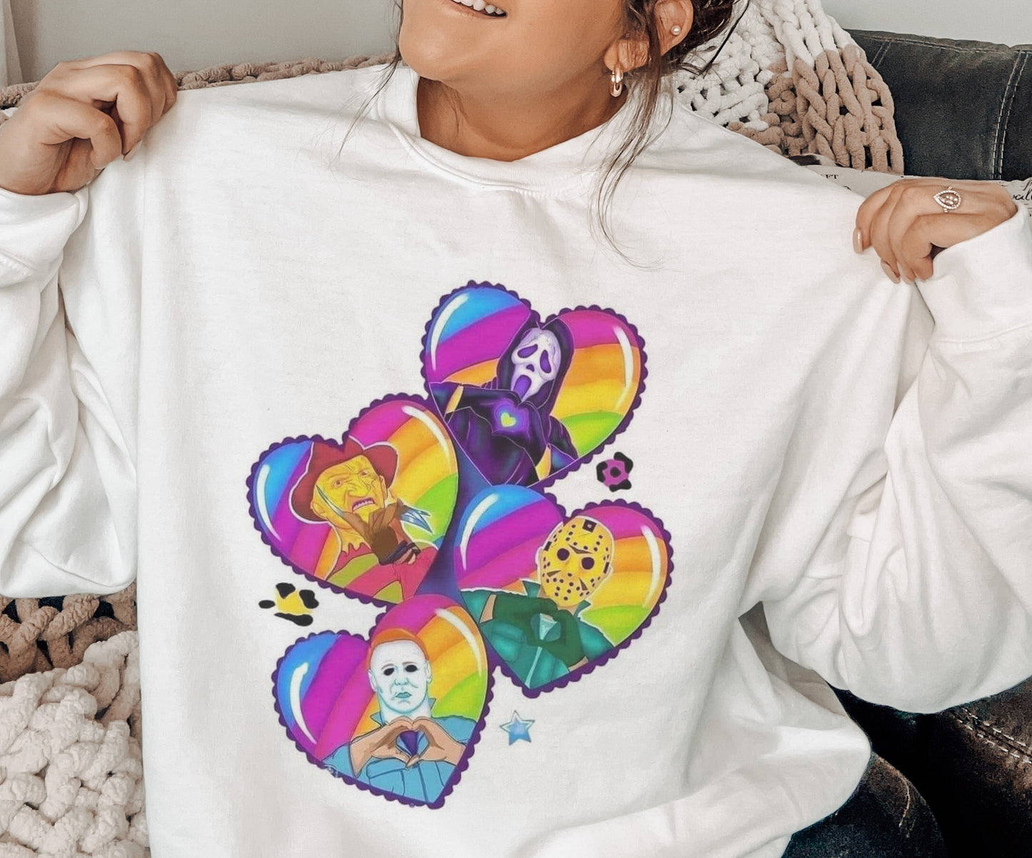 Lisa Frank Horror Crewneck Sweatshirt