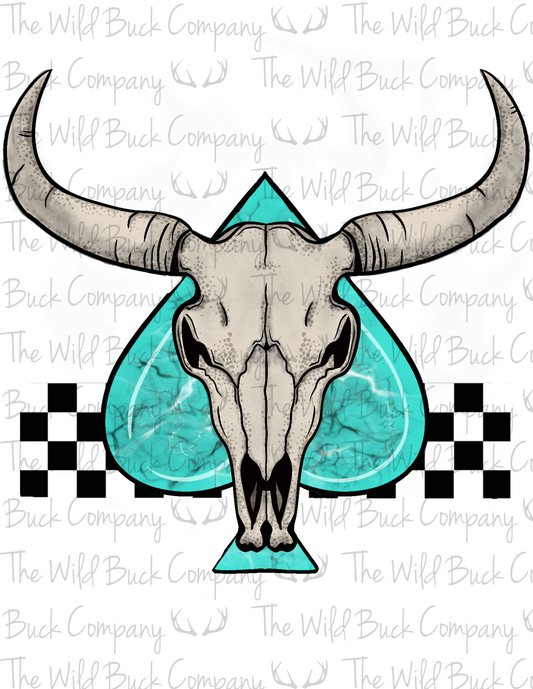 Longhorn Skull Spade PNG Download