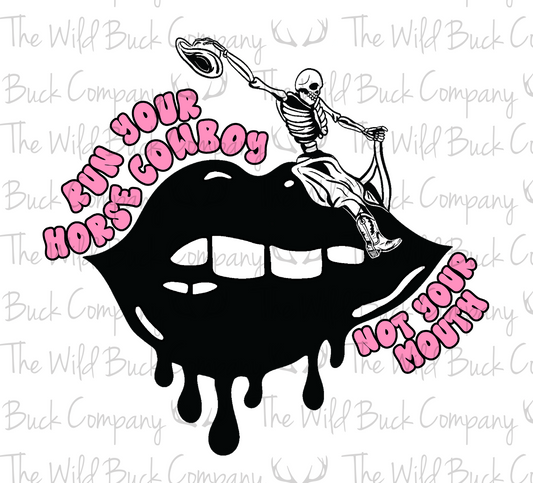 Not Your Mouth (Black and Pink) PNG Download