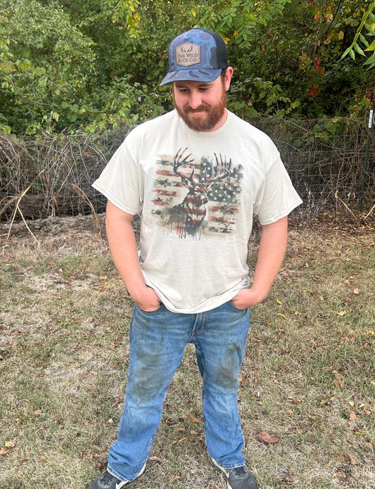 Camo American Flag Buck