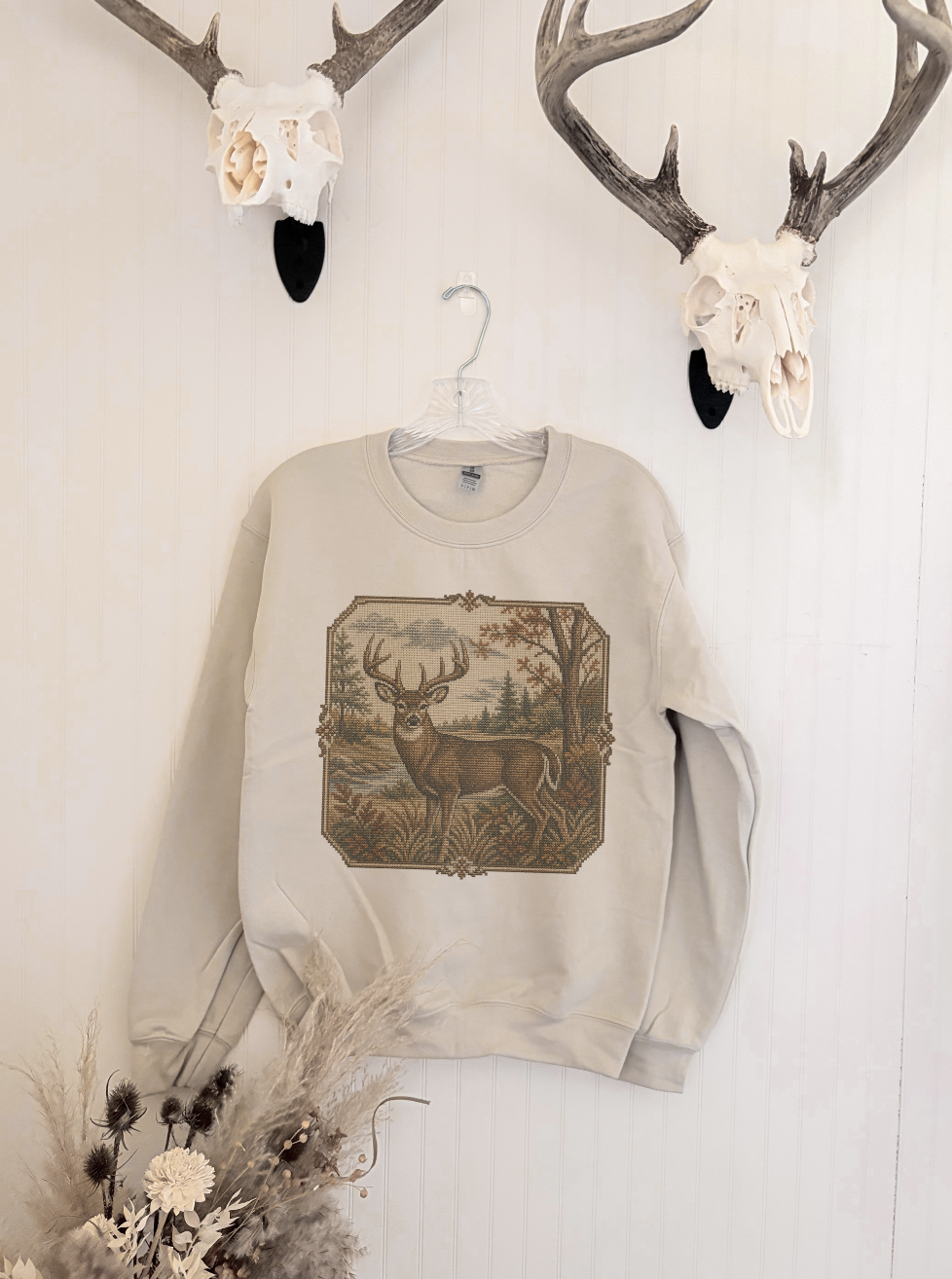 Faux Needlepoint Buck
