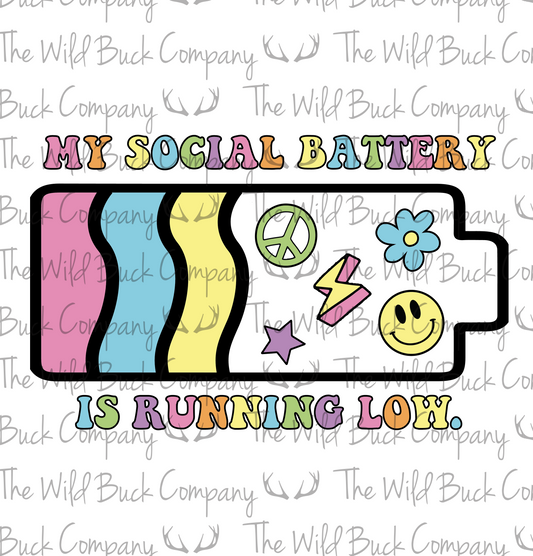 Social Battery PNG Download