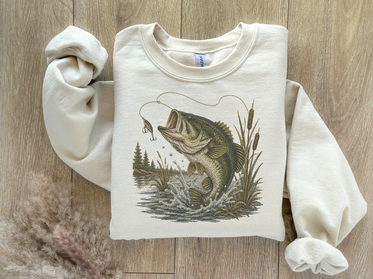 Faux Embroidered Bass