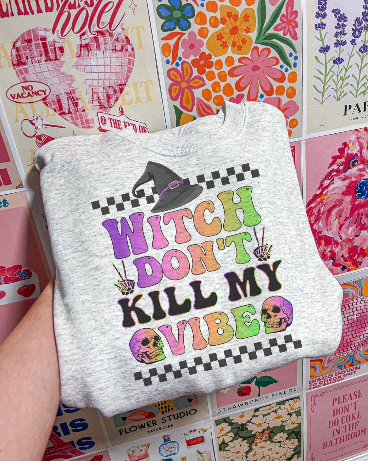 Witch Vibes Halloween Crewneck Sweatshirt