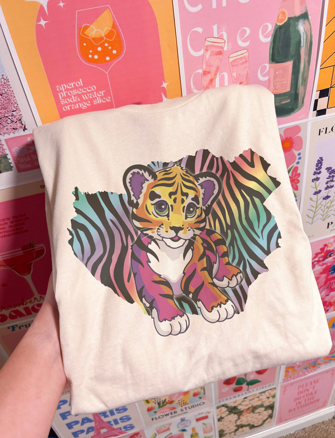 90’s Rainbow Tiger Tee