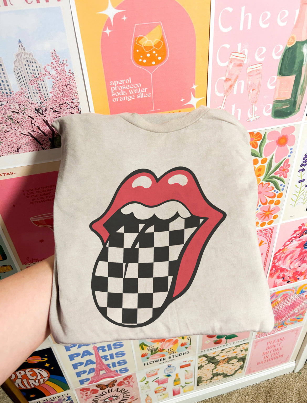 Checkered Tongue Tee