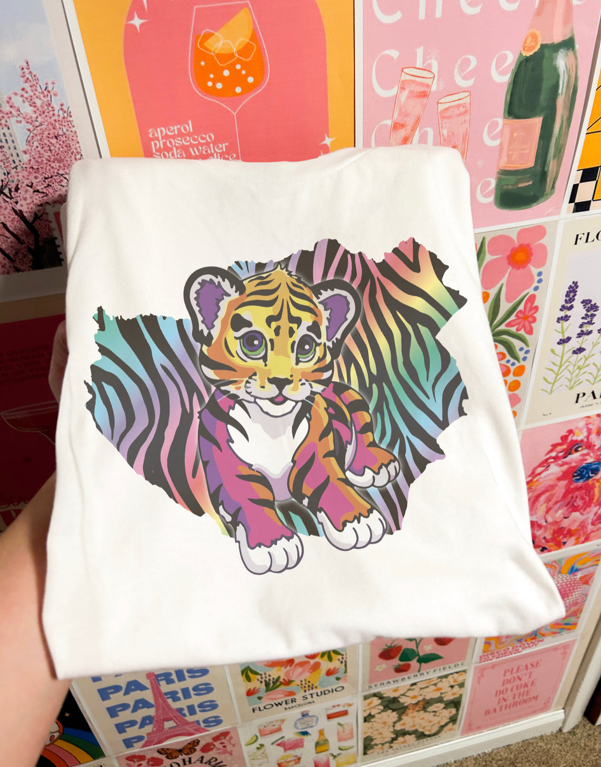 90’s Rainbow Tiger Tee