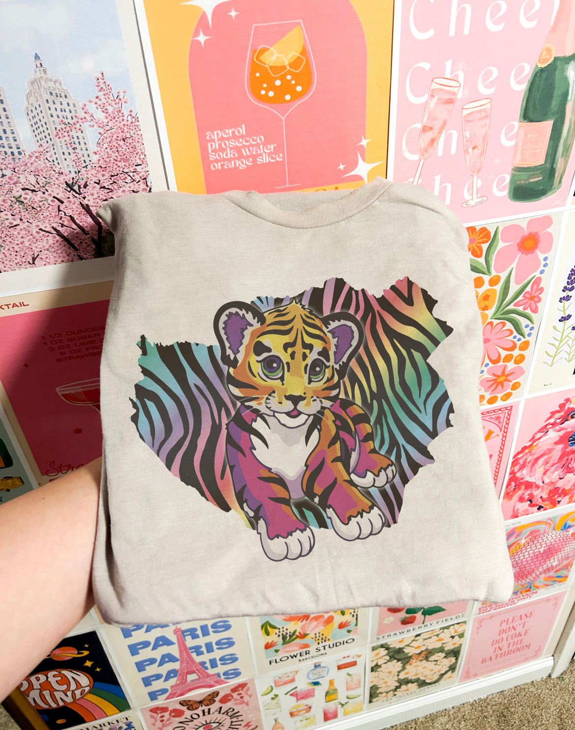 90’s Rainbow Tiger Tee