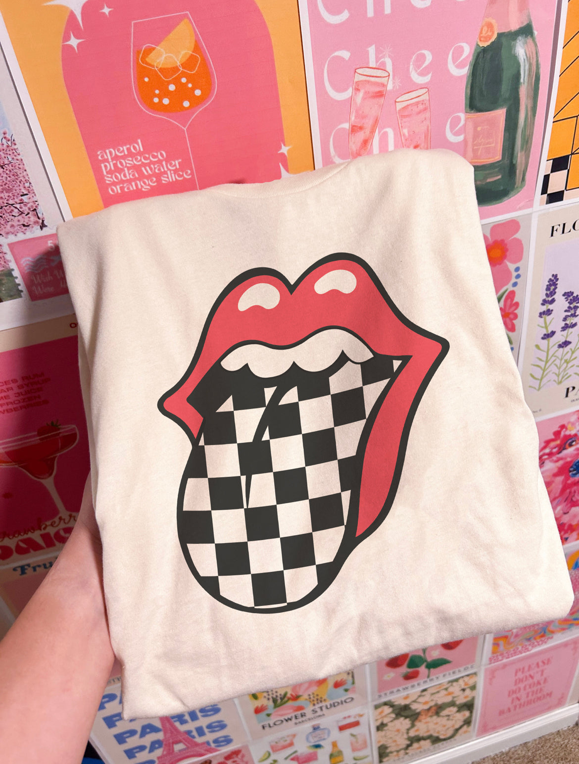 Checkered Tongue Tee