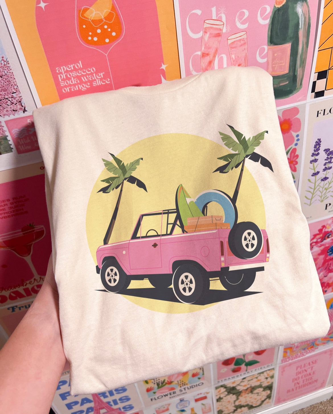 Pink Bronco Tee