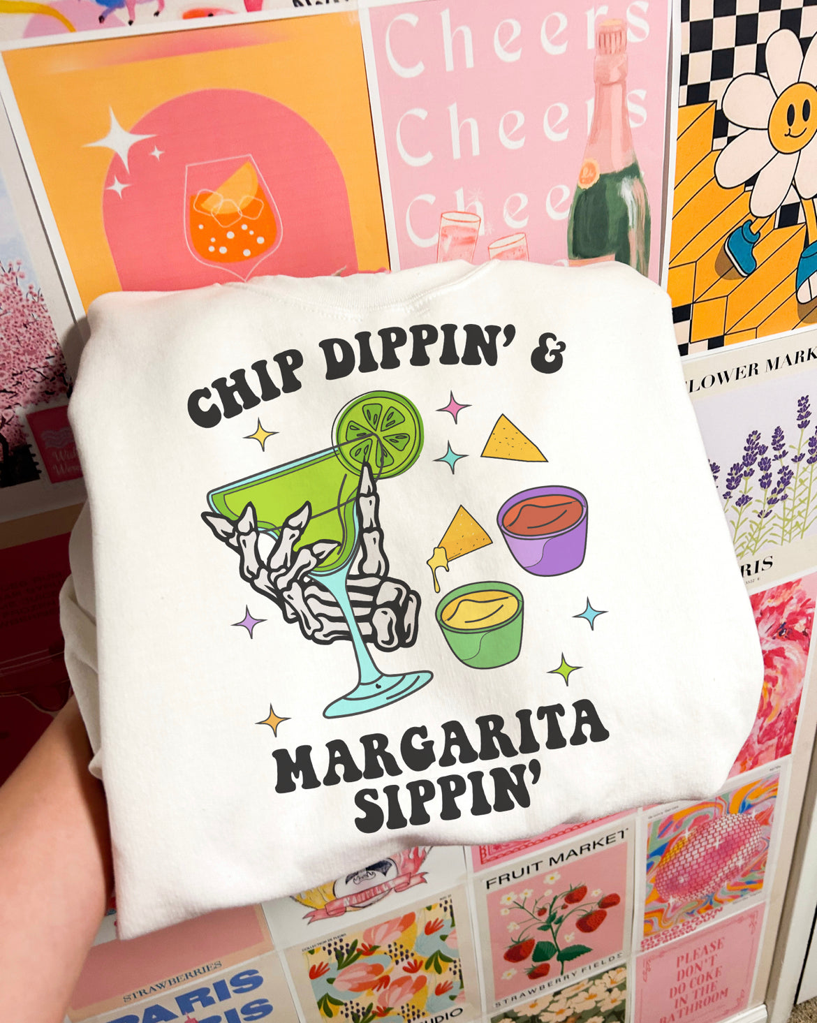 Chip Dippin’ Margarita Sippin’ Crewneck Sweatshirt