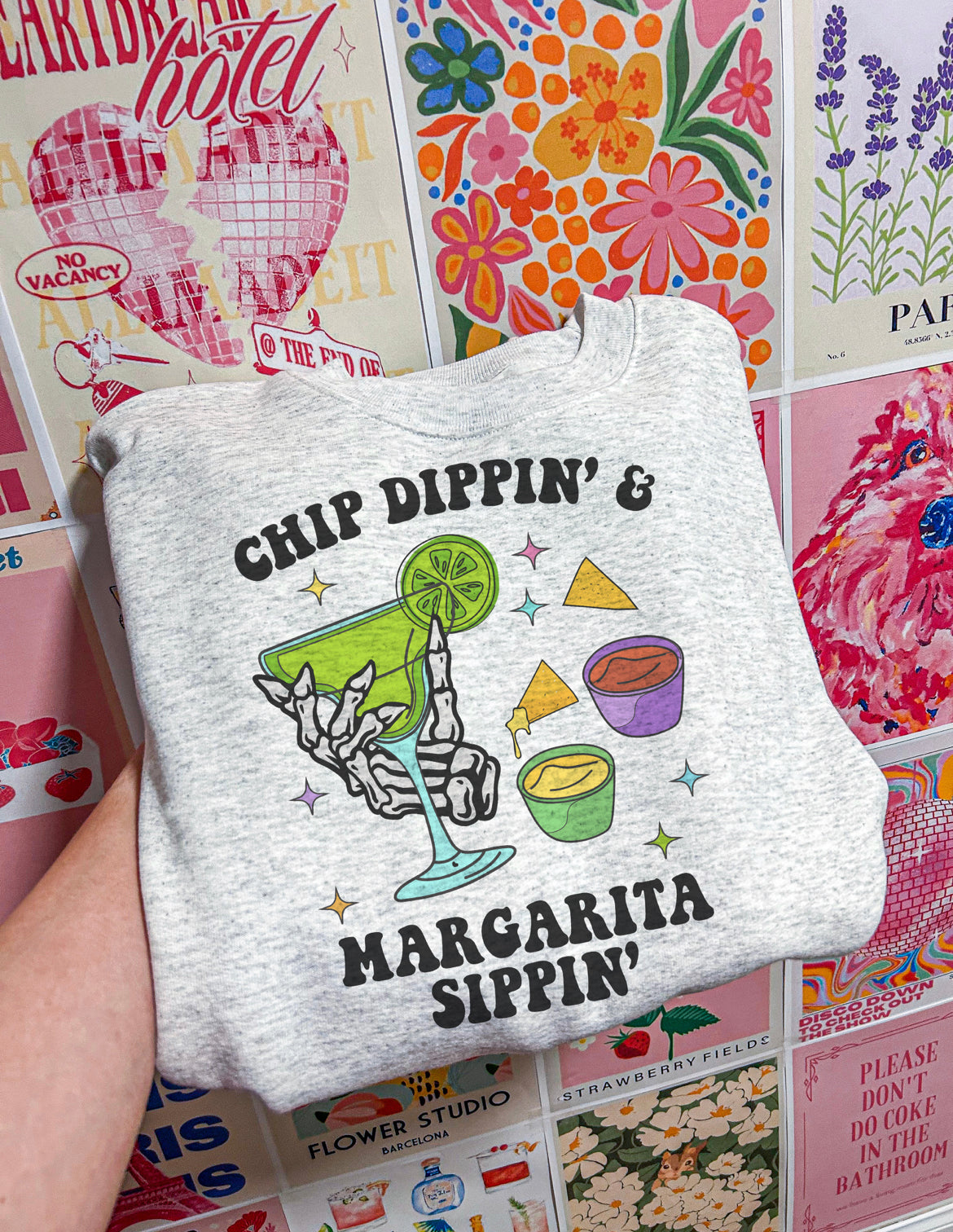 Chip Dippin’ Margarita Sippin’ Crewneck Sweatshirt