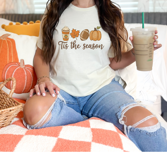 Tis The Season Fall Faux Embroidery