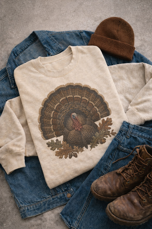 Faux Embroidered Turkey