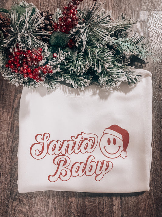 Santa Baby - Retro Christmas Crewneck Sweatshirt