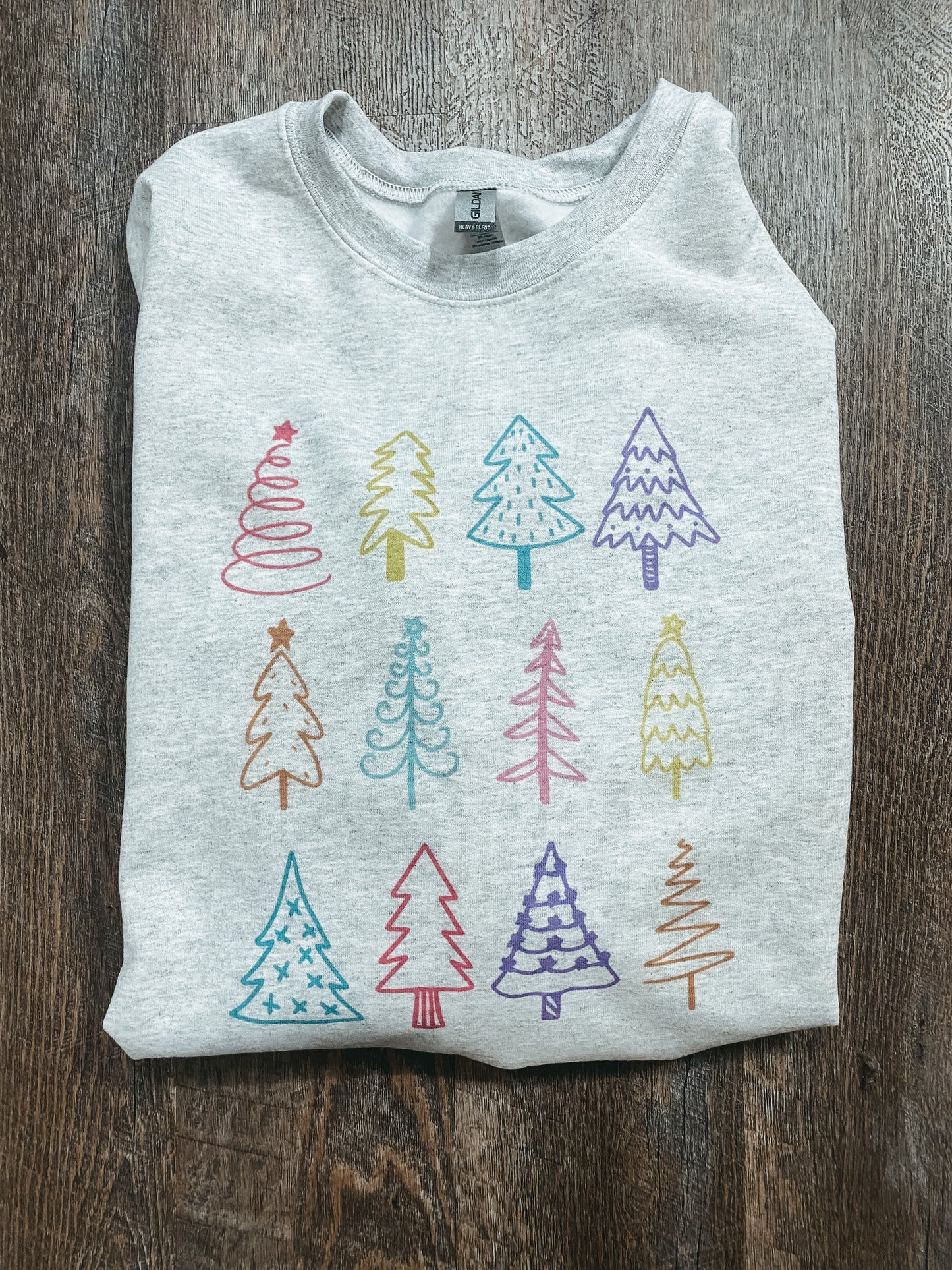 Whimsical Christmas Tree - Crewneck Sweatshirt