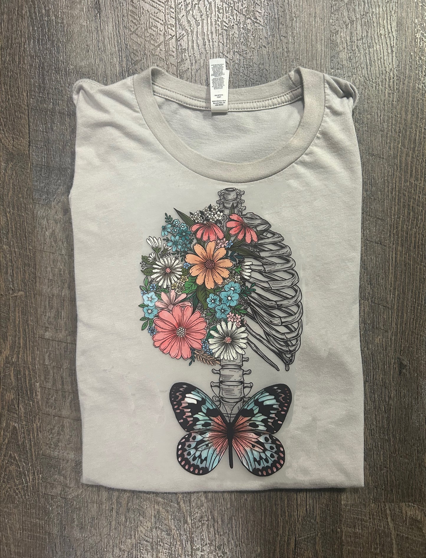 Floral Ribs Tee